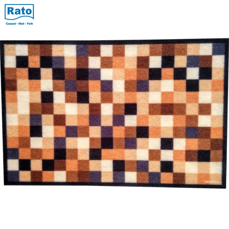 new design waterproof 3d printed carpet floor mat