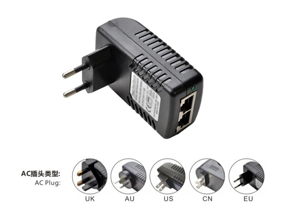 PoE инжектор 12Vdc адаптер PoE пассивный сплиттер PoE для камеры CCTV / PoE коммутатор / IP-телефон