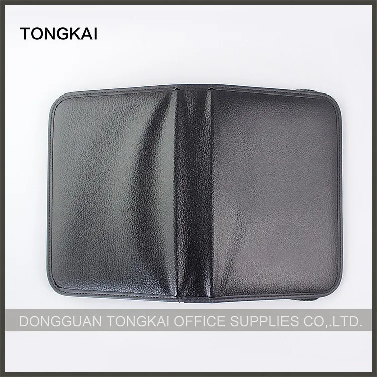 PU Leather Car Document Holder Organizer folder with zipper closure