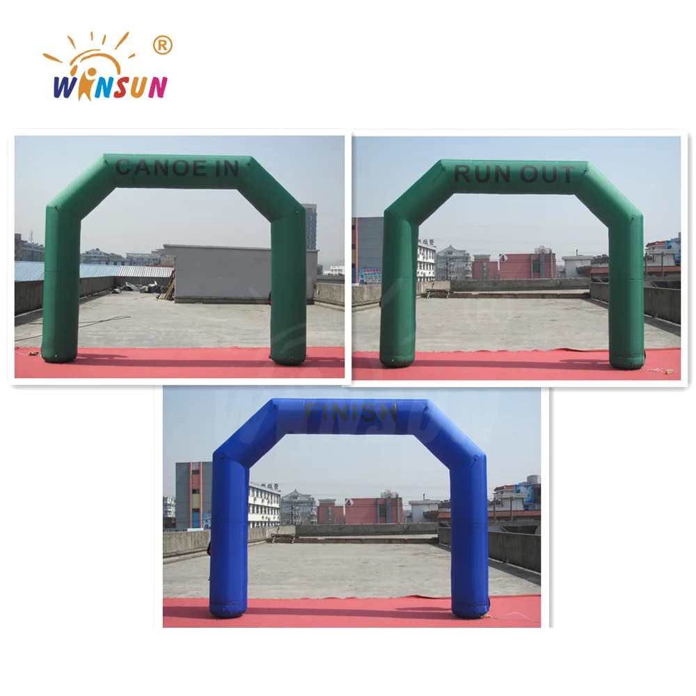 Inflatable Arch Finish Line Inflatable Running Arch With Logo Print Inflatable Marathon Arch