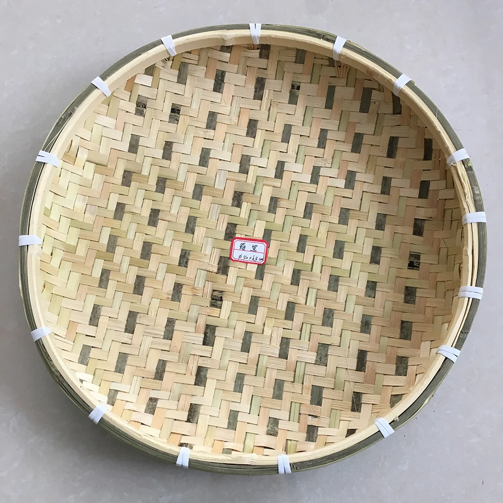 
Cheap handmade round mini gift bread fruit bamboo basket 
