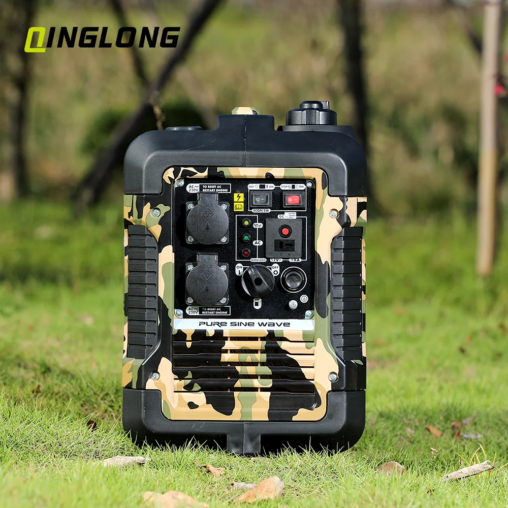 Best price 12v soundproof 2kva portable silent camping gasoline inverter generator for home use