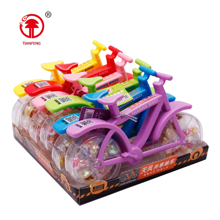 China manufacturer colorful toy bike candy mini bike bicycle toy candy with tablet candy
