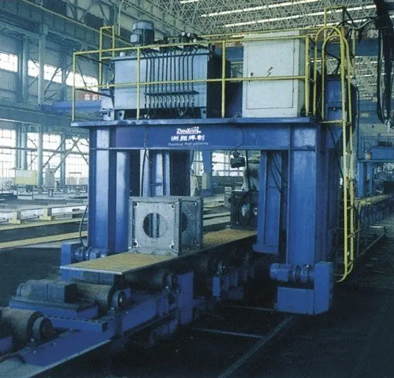 Стан для сборки диафрагм балок,линия для производства балок коробчатого сечения, ± 180° кантователь.