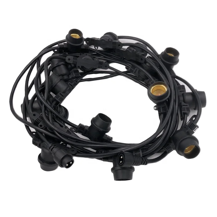 AU type Commercial Grade led string light IP65 E27 socket Customized