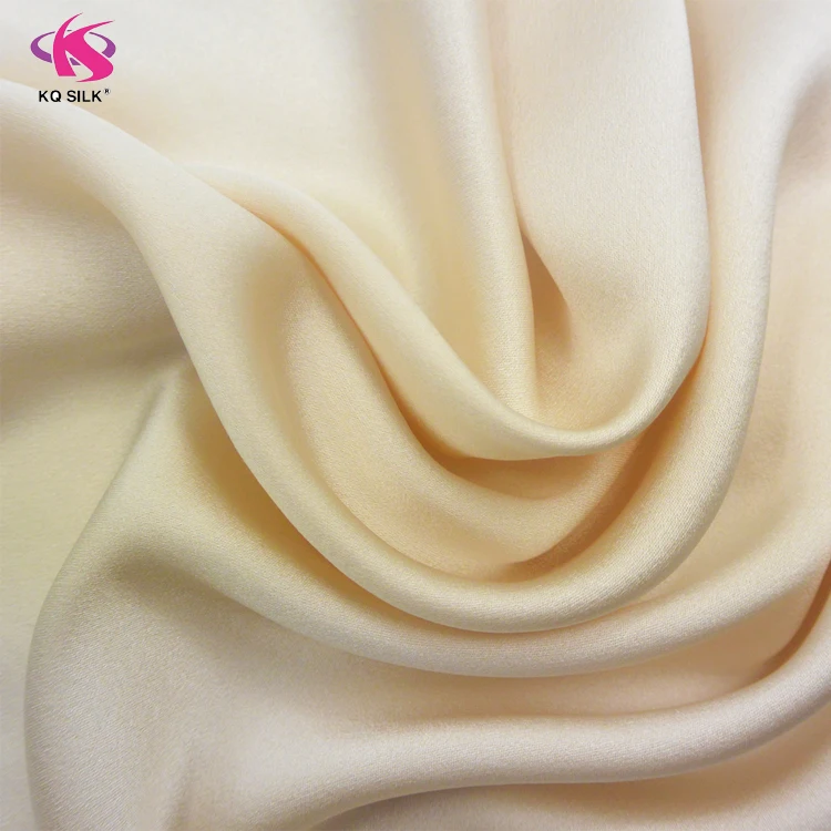 
Silk Satin Fabric for Wedding Dress 40 mm Heavy Raw Silk Fabric Greige Plain Dyed Silk Satin 