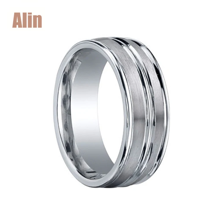 
Rose gold plated hammered china jewelry wholesale cobalt chrome ring 