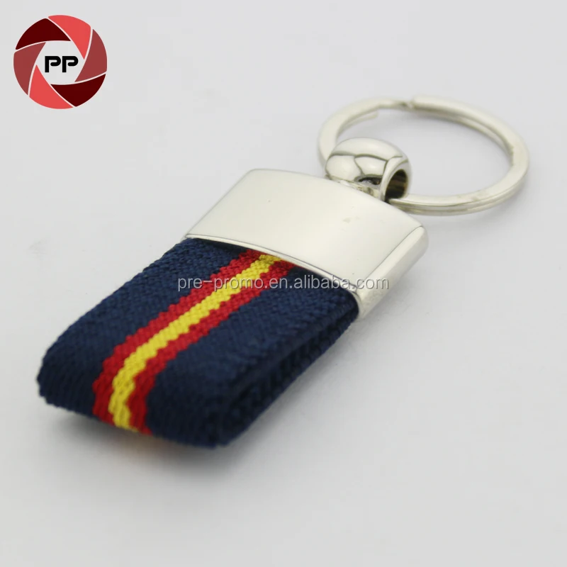Factory wholesale custom metal flag souvenir keychain