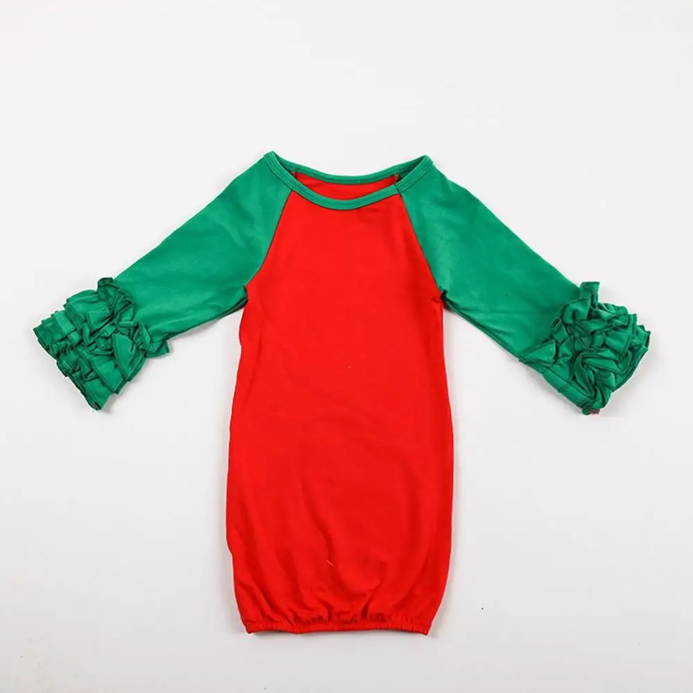 
Infant Clothing Babies Leopard Cotton Ruffle Sleeping Sack Baby Gowns Ruffle Sleeves 