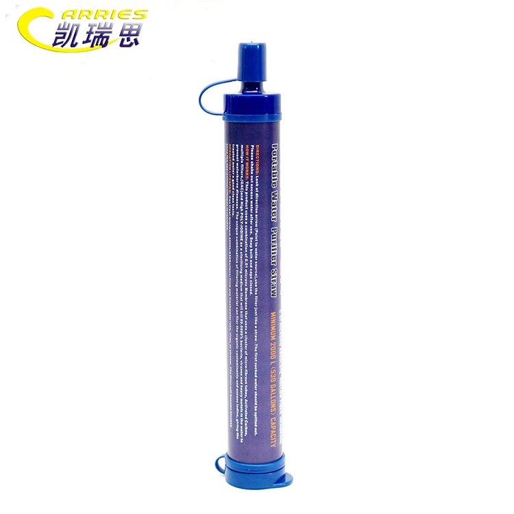 Emergency Preparedness Portable Personal Water Filter for Camping & Hiking Outdoor Travel Survival Kit