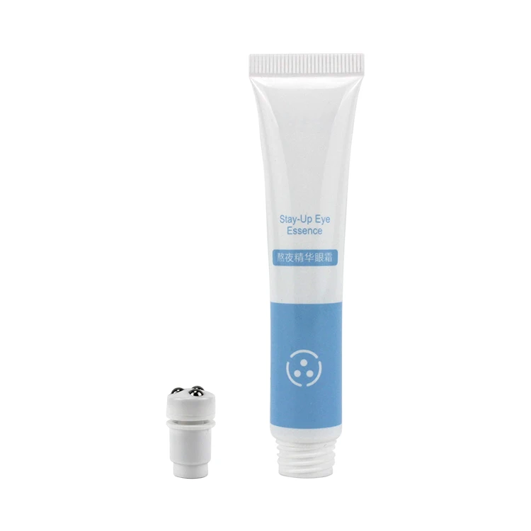 Eye cream oil container with 3 Roller Ball Eye Essence Gel Applicator cosmetic  plastic  Tube