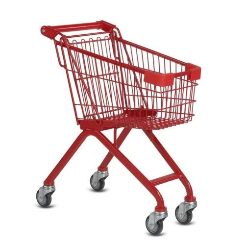 Small Shopping Cart Trolley For Kids With Swivel Rubber Wheels