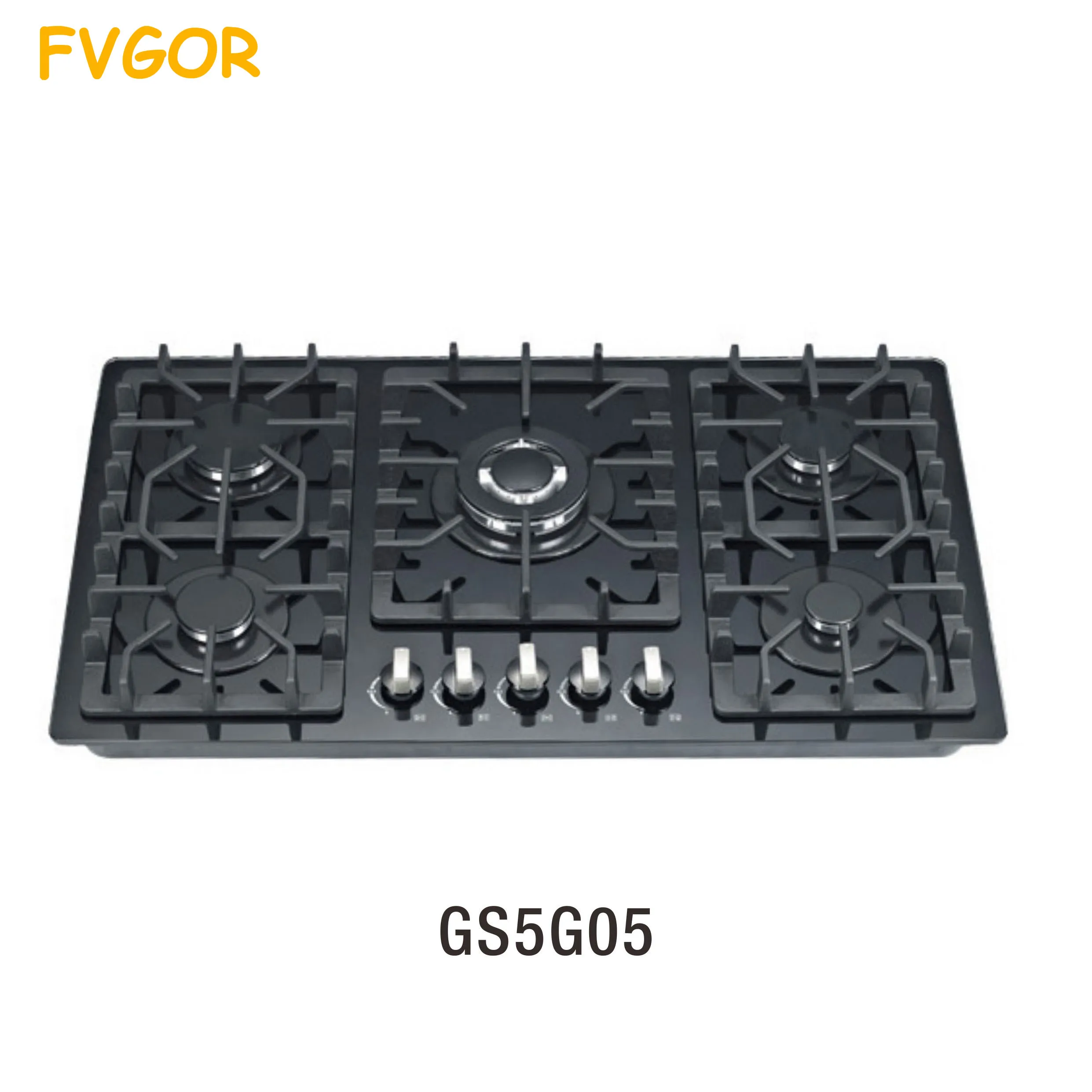 Heavy Duty Gas Cooker Super Flame Glass Free Spare Parts Ceramic / Glass Gas Cooktops Battery/electric Plug Ignition Built-in