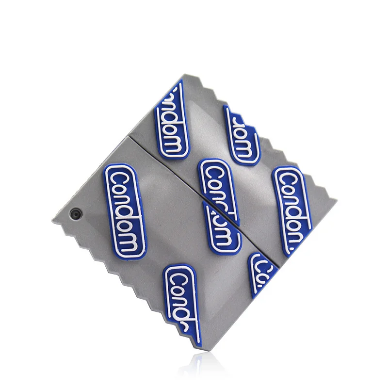 Creative Promotion Gifts Penis Shaped Usb Stick  Condom Model Pvc Usb Flash Drive 1-64Gb