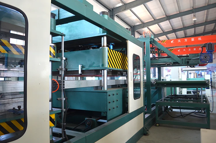 HONGRUN Model FCA100*125 ps foam disposable lunch box making machine fast food packing machine