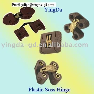 light duty plastic soss/cross concealed hinge
