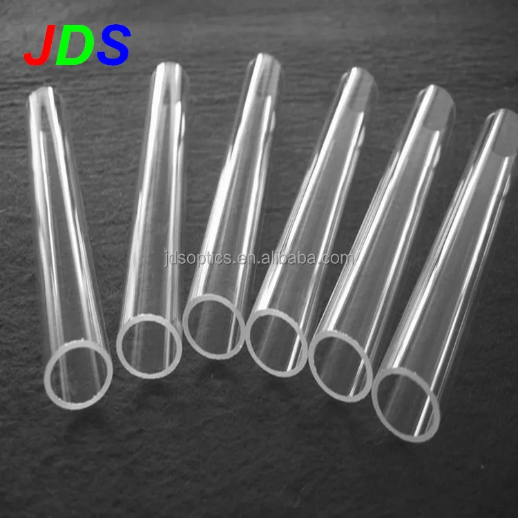 JDS clear quartz tube for semiconductor and solar , sapphire glass tube