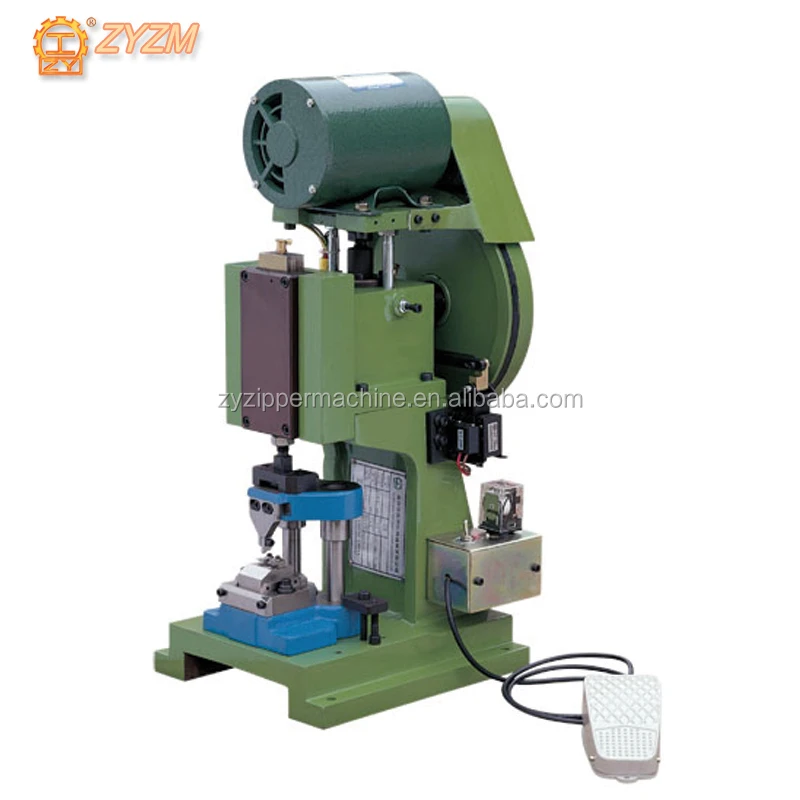 Manual  Metal Pin Box Setting Machine for ready cut zipper