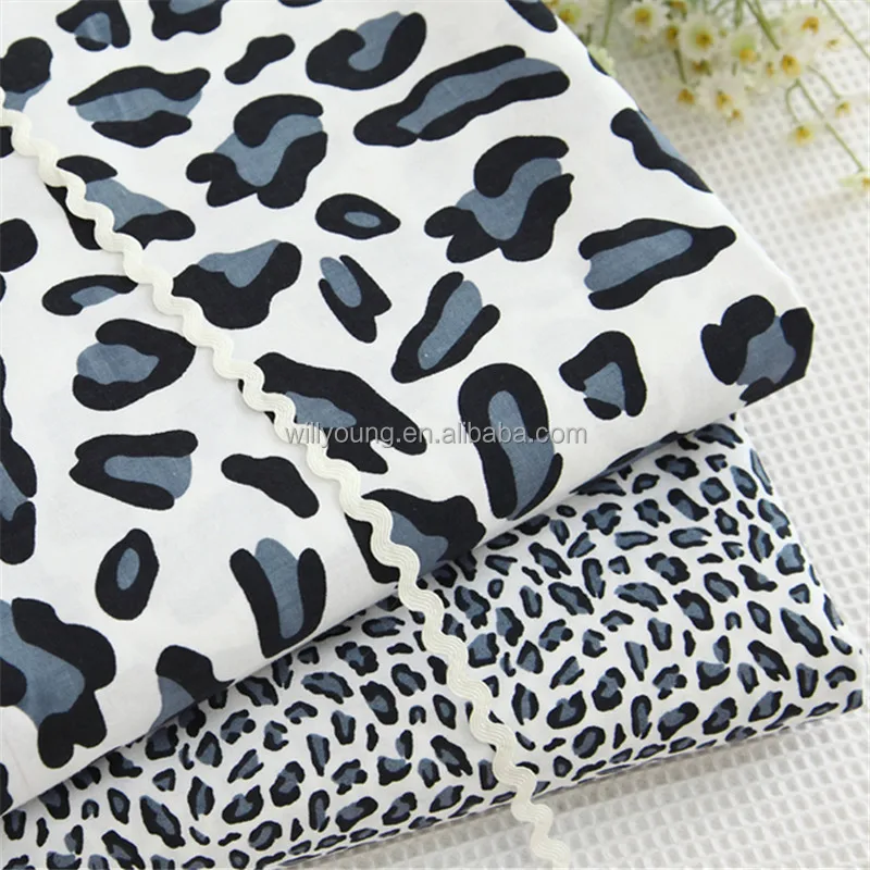 Fashion Fabric cotton twill leopard print pattern for bed sheets quilt pillow case bedding fabric home textile upholstery fabric