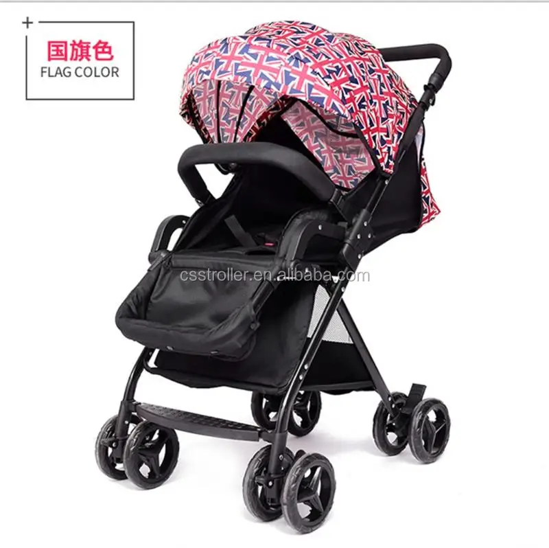 Manufacturer supplying new model linen material light steel tube sliding baby carriage reborn baby stroller