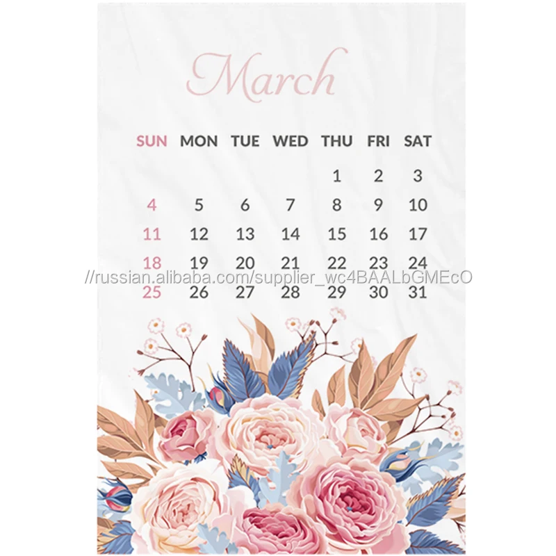 Индивидуальный дизайн одеяла фланель ежемесячно фото Milestone пледы