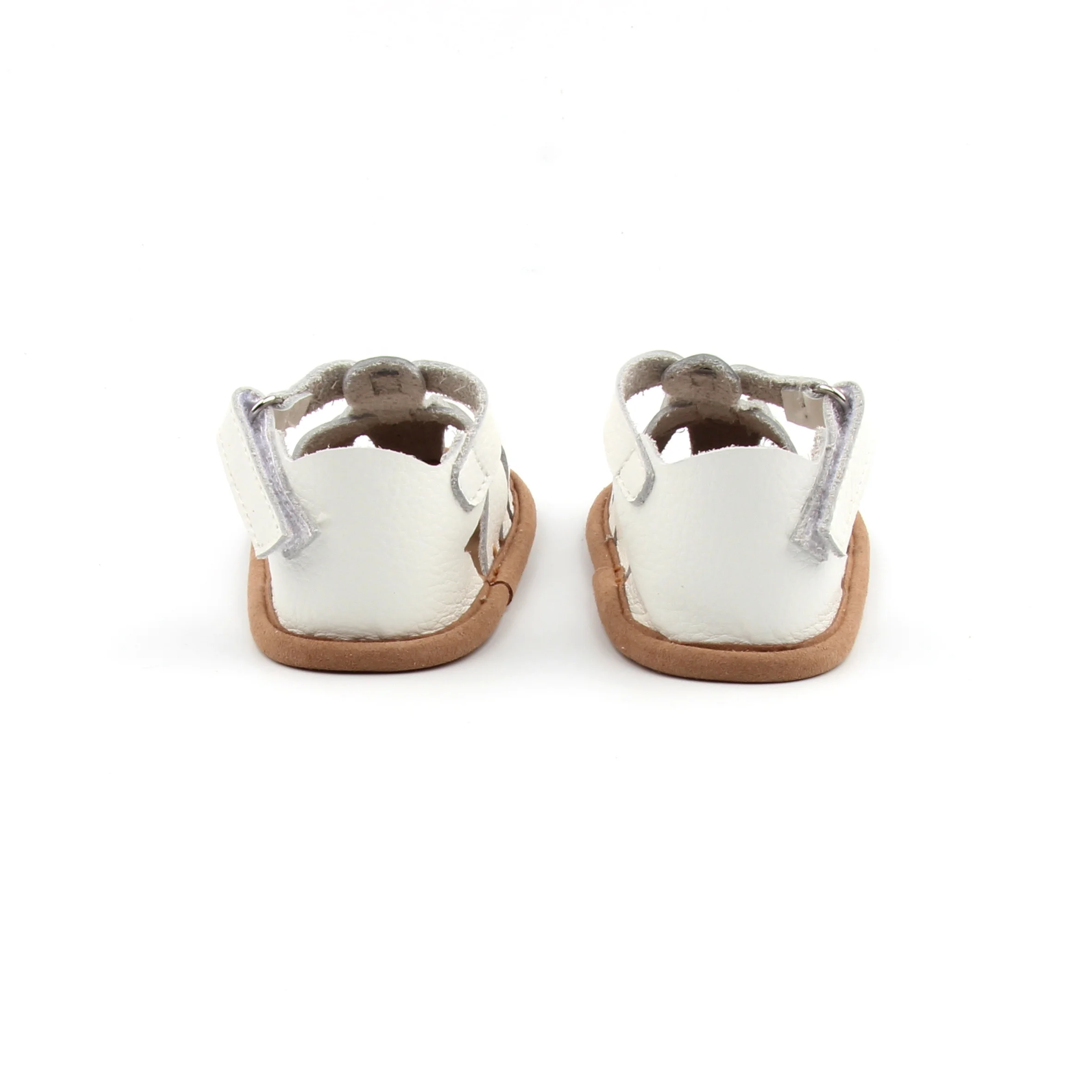BEIBEINOYA New Kids Boy Sandals White Leather Baby Summer Sandals Baby Shoes Toddler