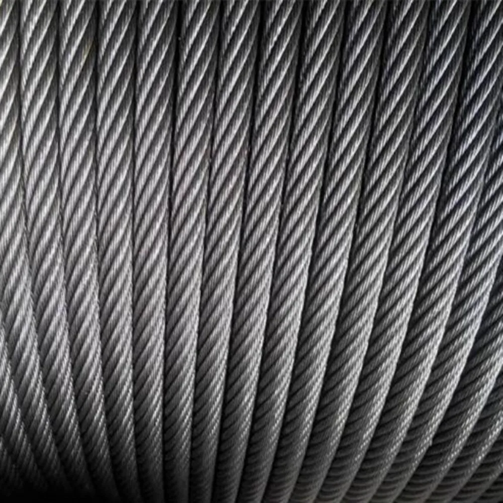 8x19S+FC-1370/1770ZS Ungalvanized Elevator use steel wire rope