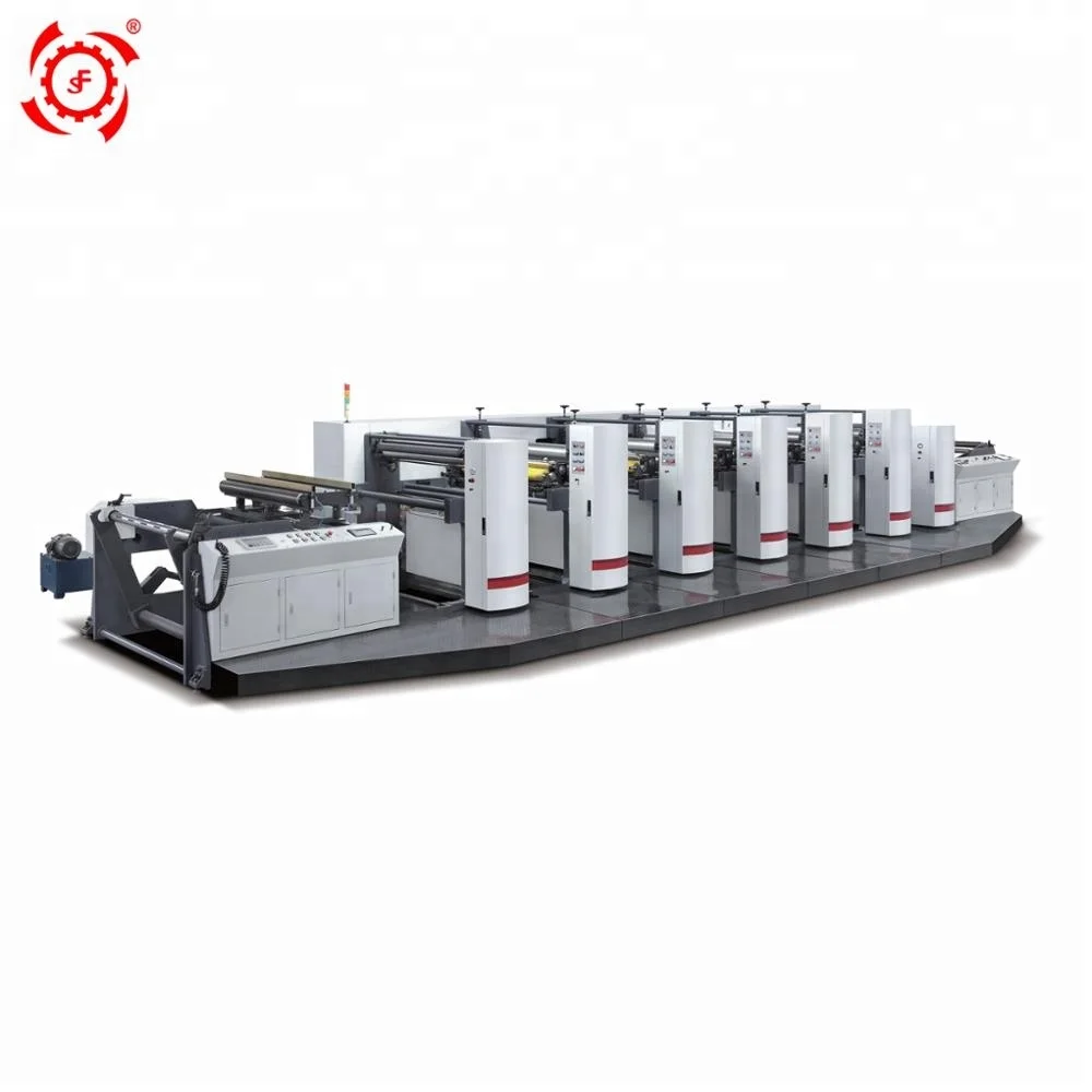 
YT4600/4800/41000 paper plastic film bag 4 color flexo printing machine price 