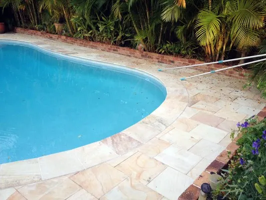 
Swimming pool coping sandstone pavers 