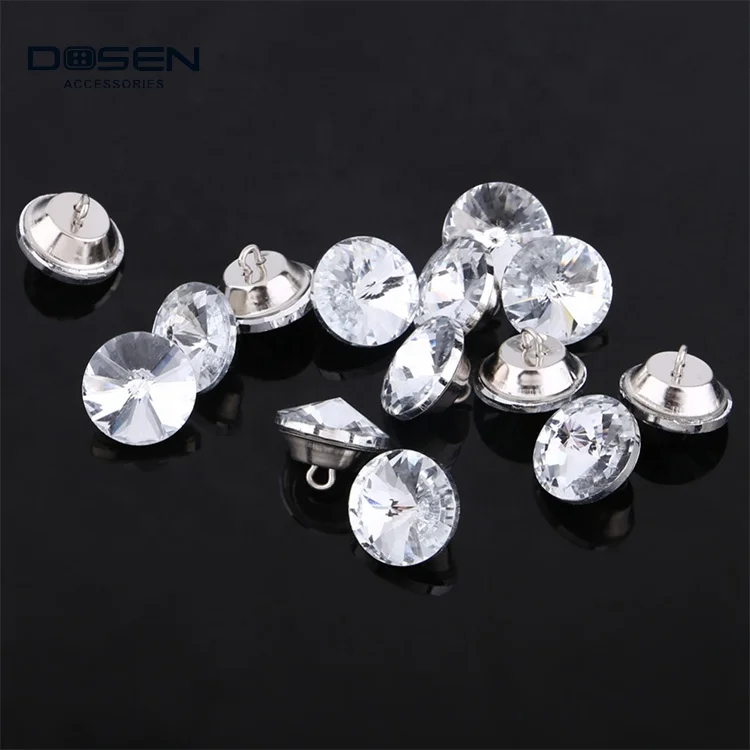 25mm Hot Sale Decorative Crystal Rhinestone Jean Button