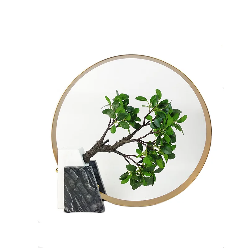 Restaurant Art Abstract Marble Tree Metal Table Arts And Craft Decor Accessories