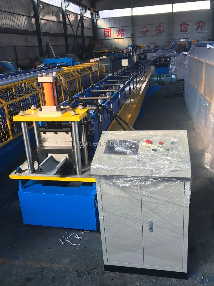 Metal Half Round Rain Gutter Cold Roll Forming Machine