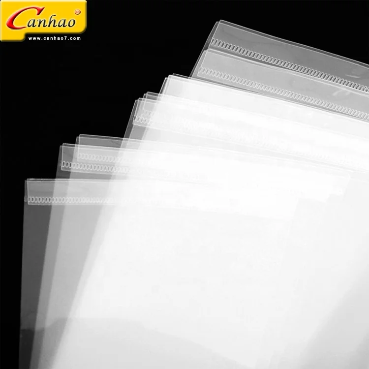 School student waterproof clear soft plastic diary A4 book cover