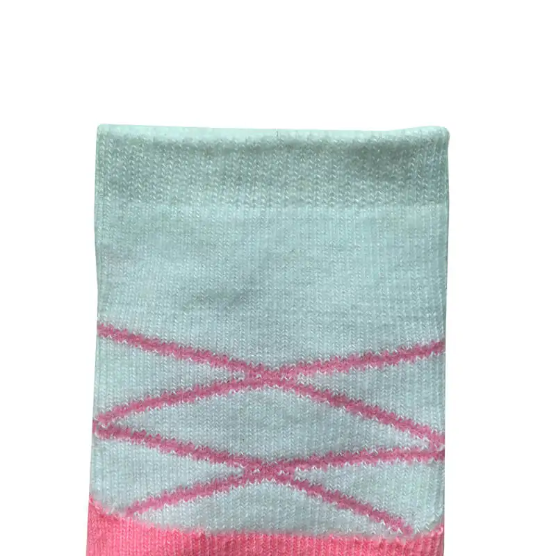 Baby Girls Crew Organic Bamboo Slipper Socks with Stripes