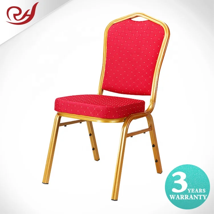 Cheap used hotel commercial stackable metal steel padded black banquet stacking chairs