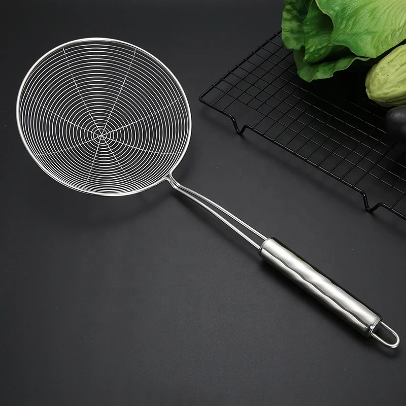 Кухонный ситечко из нержавеющей стали, набор из 4 тонких сетчатых дуршлагов, металлический дуршлаг для пасты и жарки на кухне