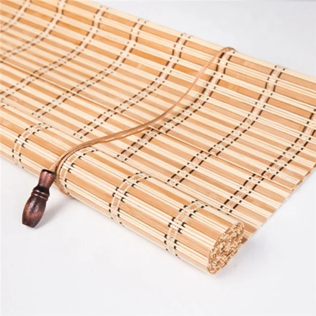 
Factory Price Customize Bamboo Roman Curtain Partition Window Shade Rolling Lifting Bamboo Outdoor Shade Screen Shutter Door 