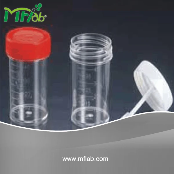 Medical Plastic Disposable 40ml Urine/ Stool Specimen Container for Sampling Test With Screw Cap