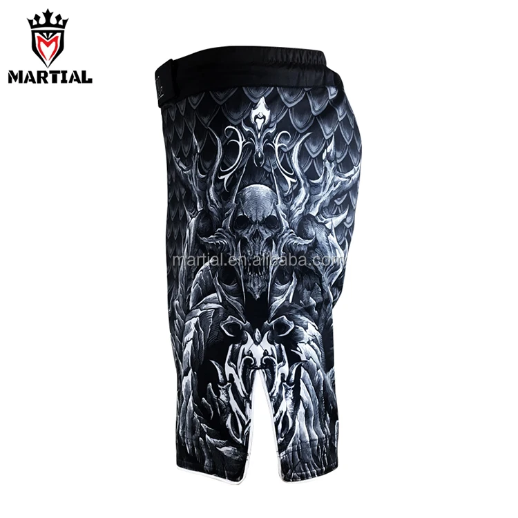 
China Factory OEM Service Custom Print sport bjj MMA Martial Shorts 