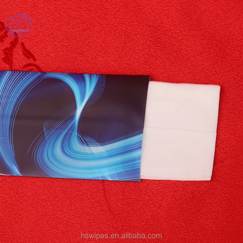 OEM/ wholesale single packed disposable wet wipes logo printing wet tissue refreshing wipes