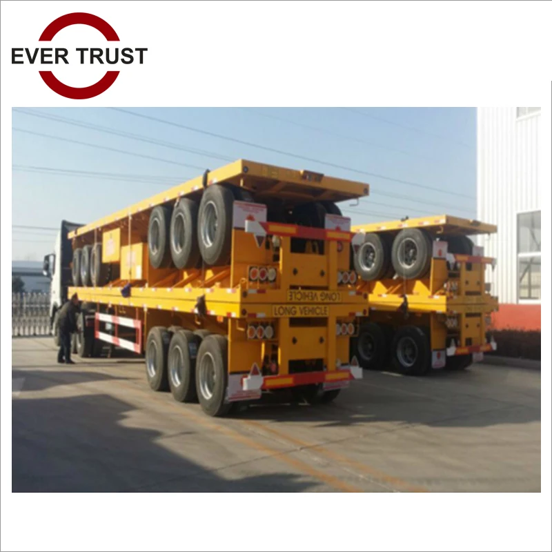 low price high quality flatbed trailer for sales in dubai