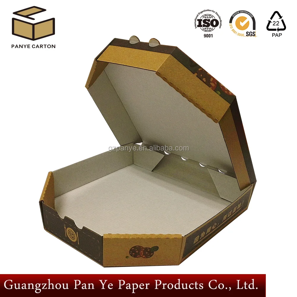 
2021 Lid and base type 4 to 16 inch corrugated paper packaging shipping octagon pizza box 