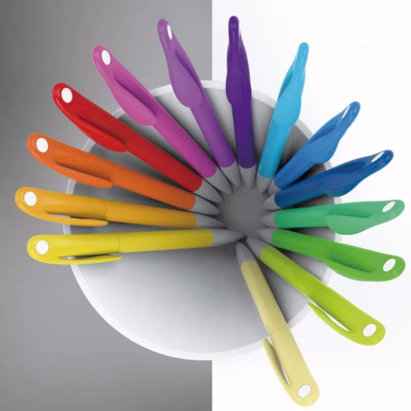 factory cheap pure color plastic logo print custom colorful sublimation ballpoint pen