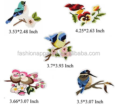 OEM Services Custom Animal butterfly Embroidery Iron Patch