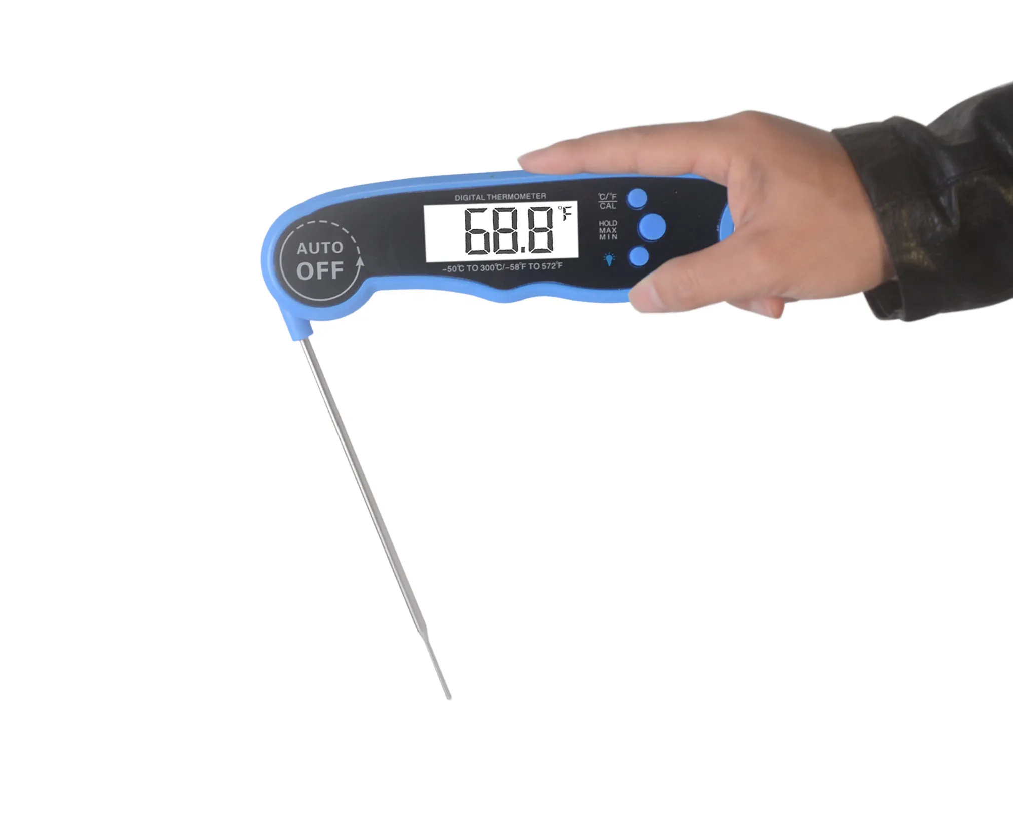 
2018 digital instant read kitchen meat thermometer for cooking with LCD backlit 