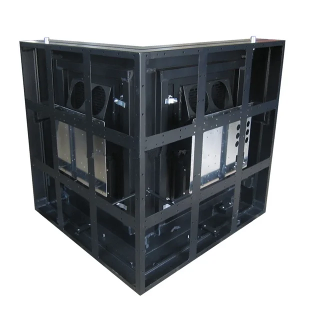 High quality P10 Indoor & Outdoor Seamless L Shape 90 degree Corner LED Display Screen
