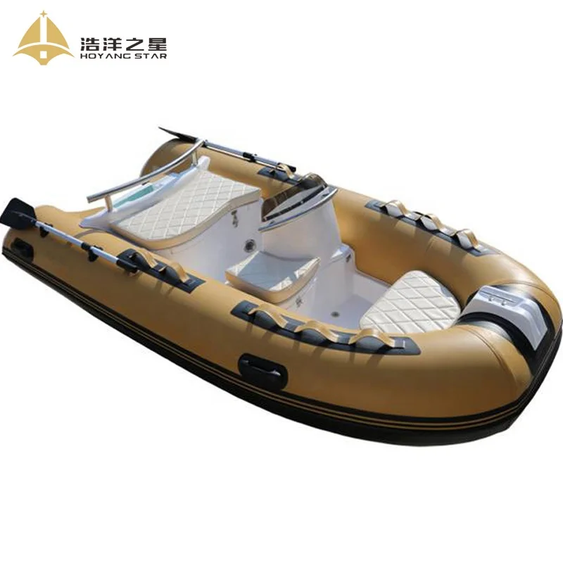 Qingdao Haoyang 330Cm Orca  RIB Fiberglass Inflatable Boat With Outboard Engine