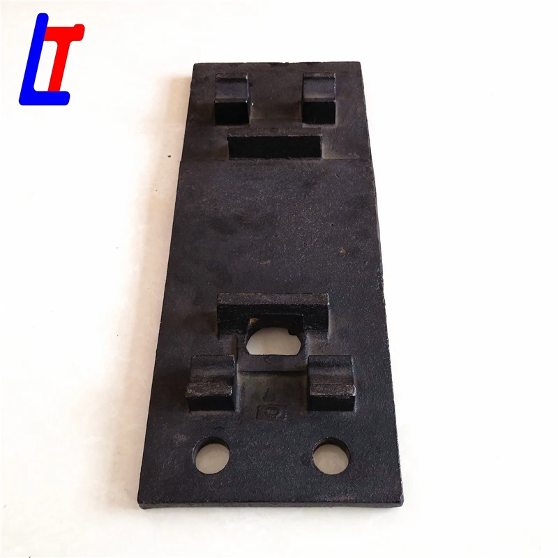 railway tie plates for railroad brace in railway equipment