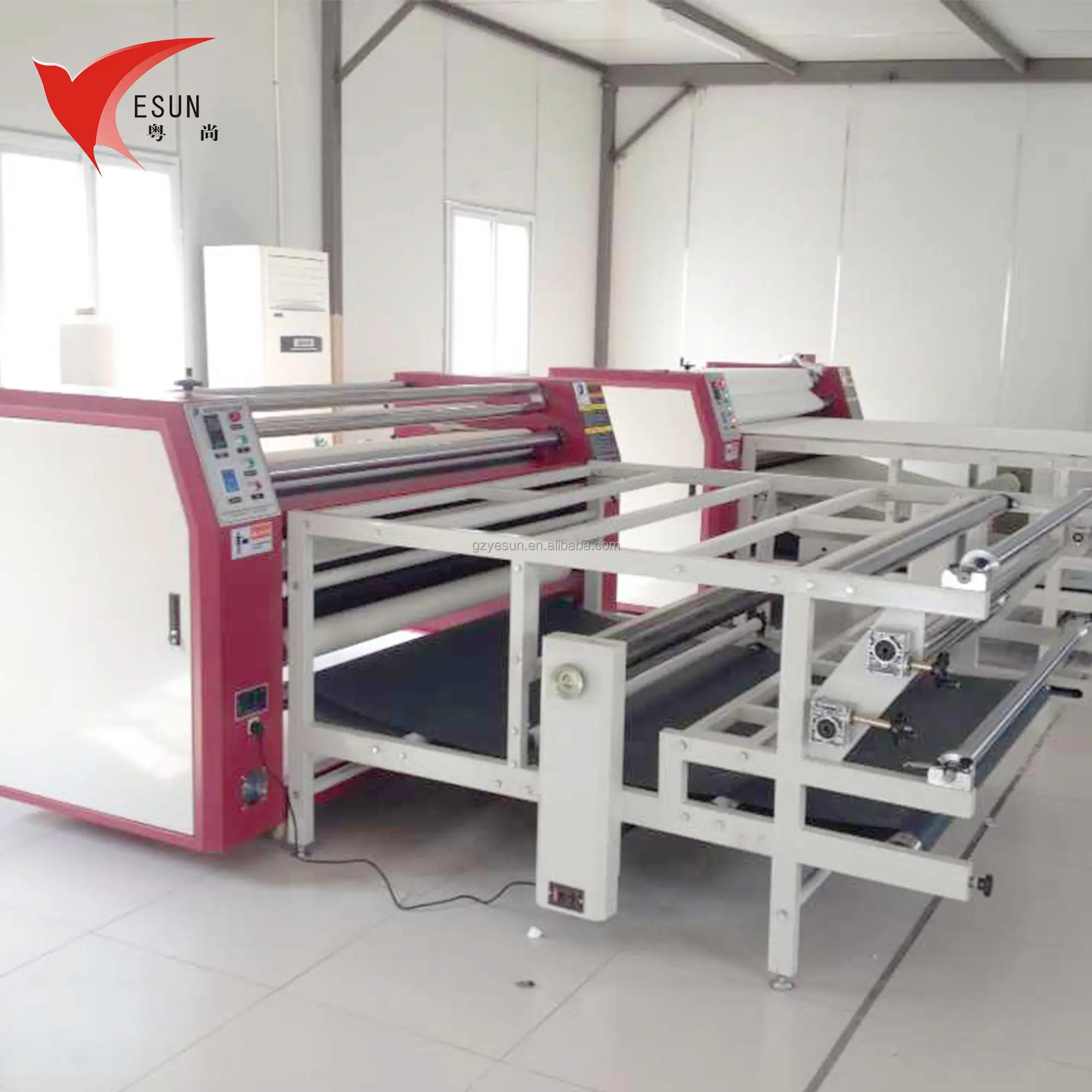 YESUN 1.6M/1.7M/1.8M Roller Heat Sublimation Transfer Machine