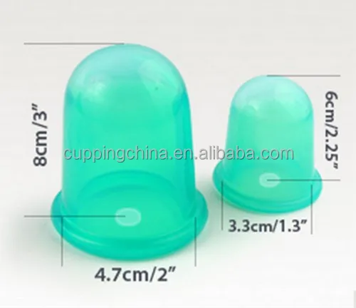 High Quality Natural Silicone Suction Vacuum Massage Cupping Set 12 Cups for Body Cupping Cups